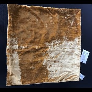 West elm velvet golden yellow pillow (cover only)